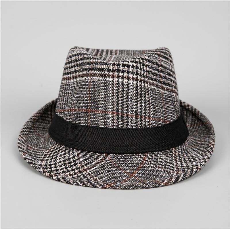 New men's top hat autumn and winter hat men's British gentleman's hat spring and autumn hat