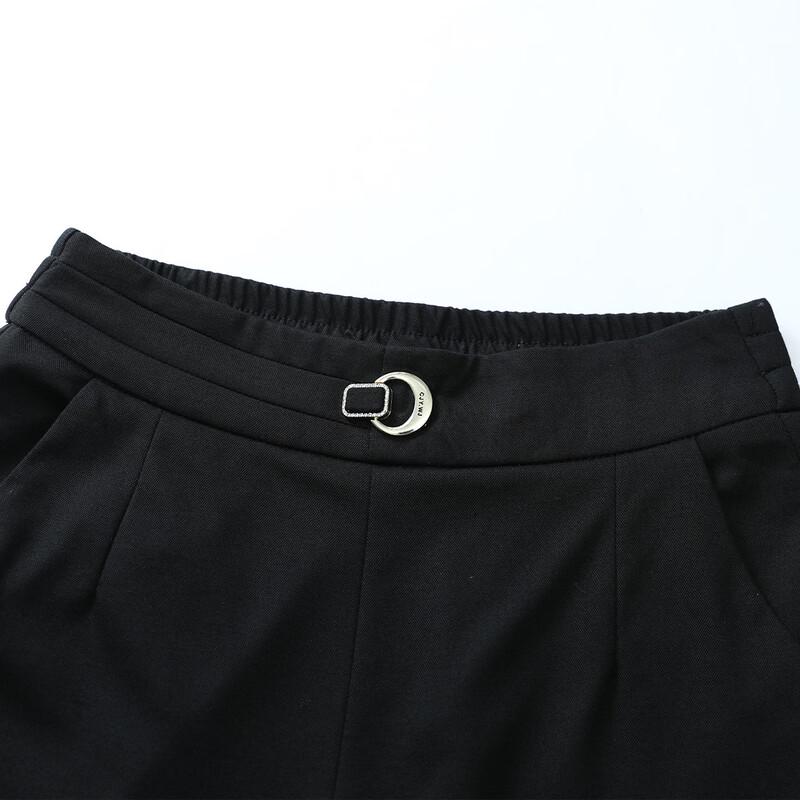 Paster Women's Casual Straight-Leg Cropped Pants