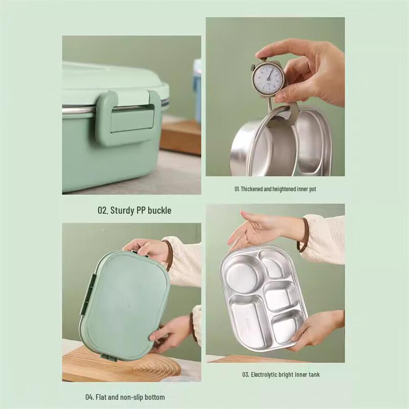 Shengjia 316# Stainless Steel Insulated Lunch Box