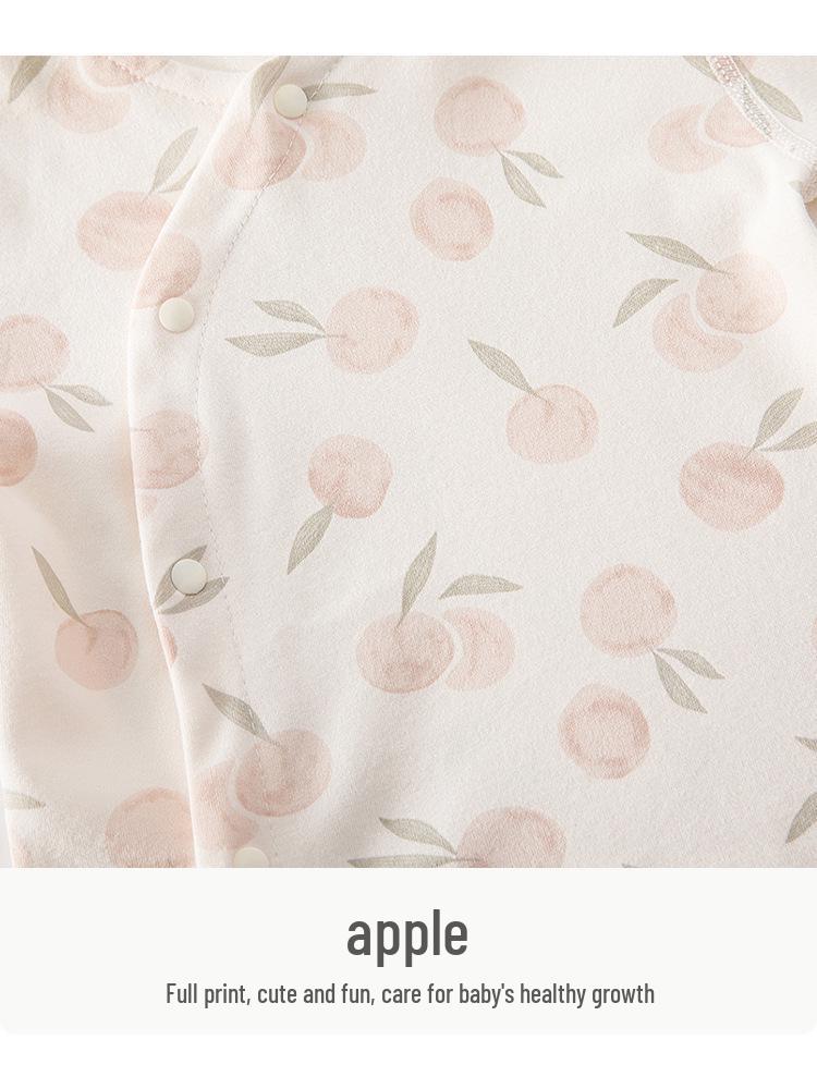 Pure Cotton Baby High-Waisted Two-Piece Set - Newborn Autumn Pajamas