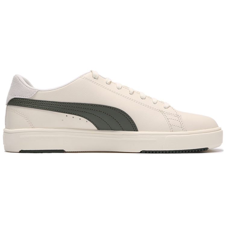 PUMA Unisex Off White Green Serve Pro Lite Low Top Sneakers 374902-13