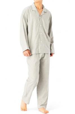 Benke Comfortable Pajama Cotton Long Sleeves and Perfect for Spring and and Nursing Simple Size Men's Set, 100% Gauze, Pants, Autumn, Loungewear,