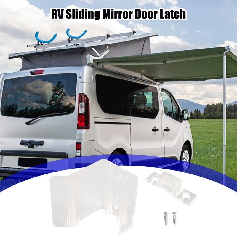 Closet Door Latch Mirrored Closet Catch Sliding Door Lock Shock Absorption Interior Hardware Safety Replacement Accessories For