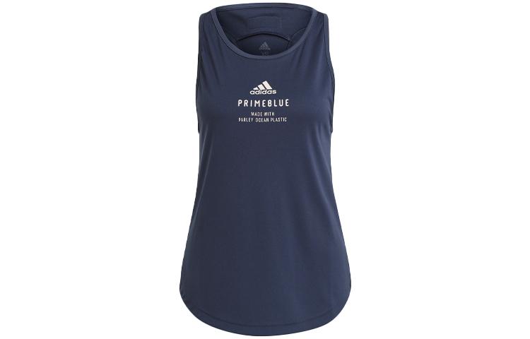 Adidas Sleeveless Sports Shirts Women s Navy Blue Racerback GJ6460 M