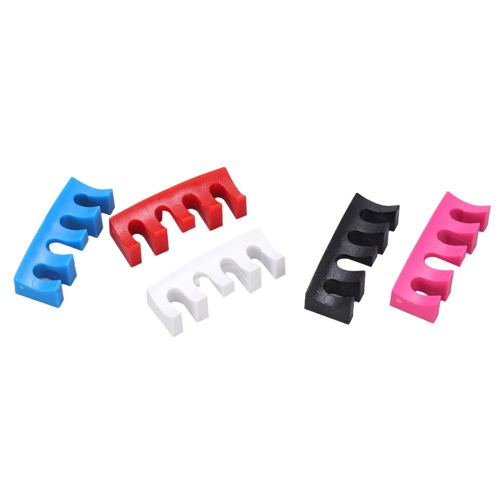 5pcs Fluted Design Badminton Racket Load Spreader Embedded Racket Adapter PVC Stringing Machine Tool High Tension Protector