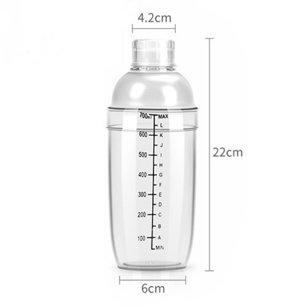 

300/500/700/1000 мл акриловый шейкер для чая с молоком, шейкер для сока, бутылка, миксер для сока, принадлежности для бара 700ml