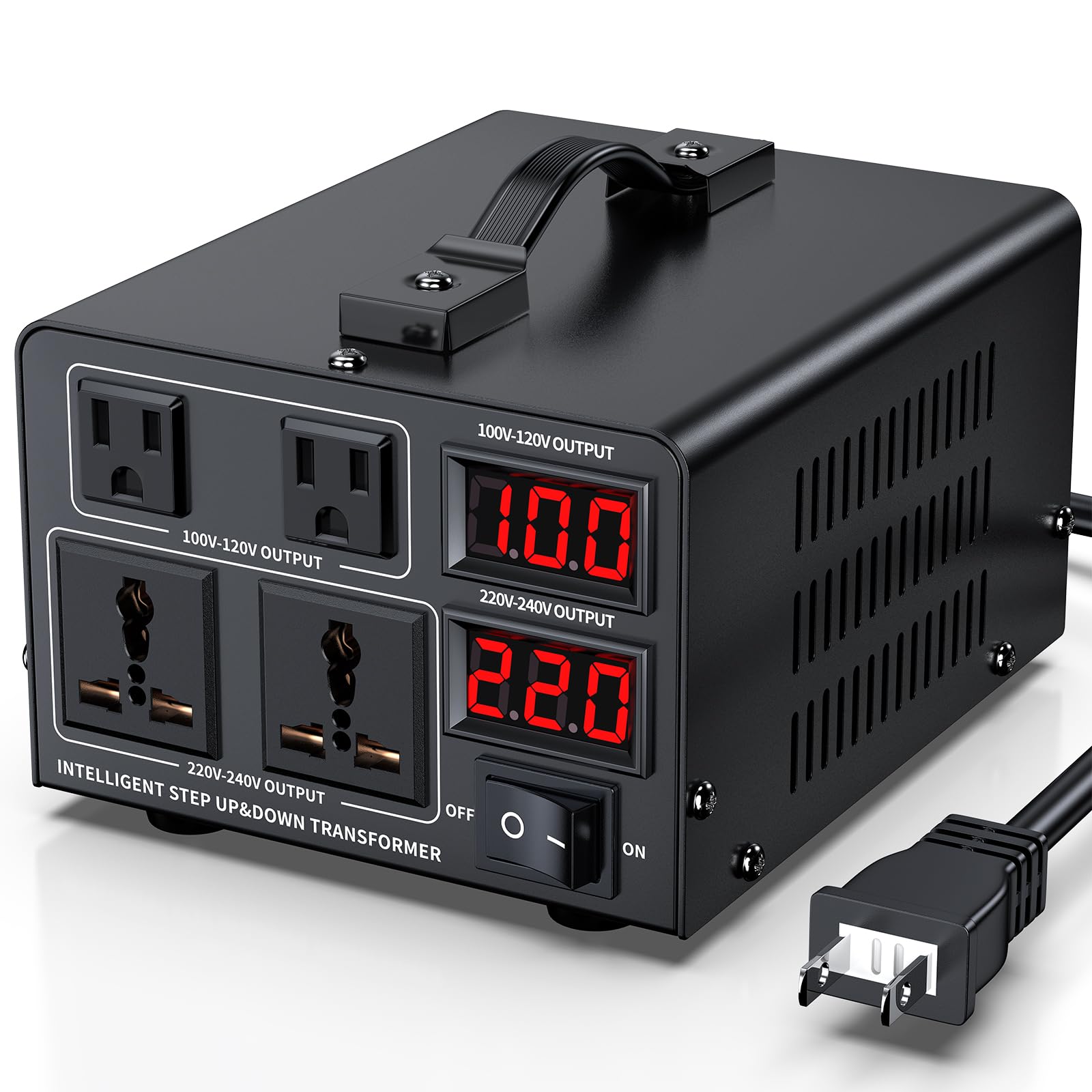 

JARXIOKE 1000VA 100V to for using overseas electrical products in Voltage for overseas AC220V Transformer, 220V, Japan, Step-up/Step-down Transformer, чорний