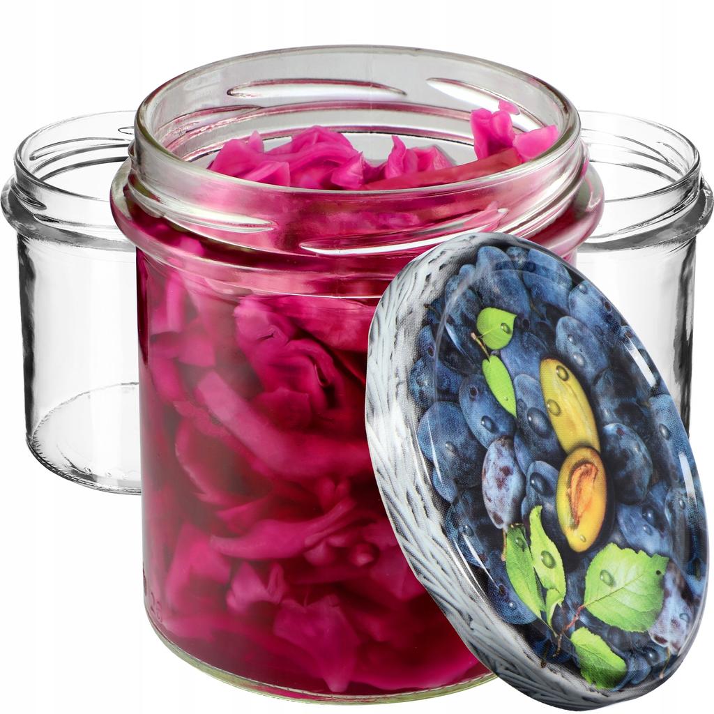 KADAX 10x Glas Glas 350ml Für Konserven Marmelade Honig Pastete Fleisch