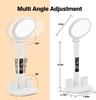 Rechargeable Table Lamp for Study, Desk Lamp Reading Light Led Table Light with Fan, Led Clock Dispaly Reading Lamp