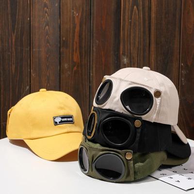 Aviator Hat Men Korean Version of The Trendy Glasses Cap Sunglasses Female Baseball Cap Hip-hop Personality Cool Casual