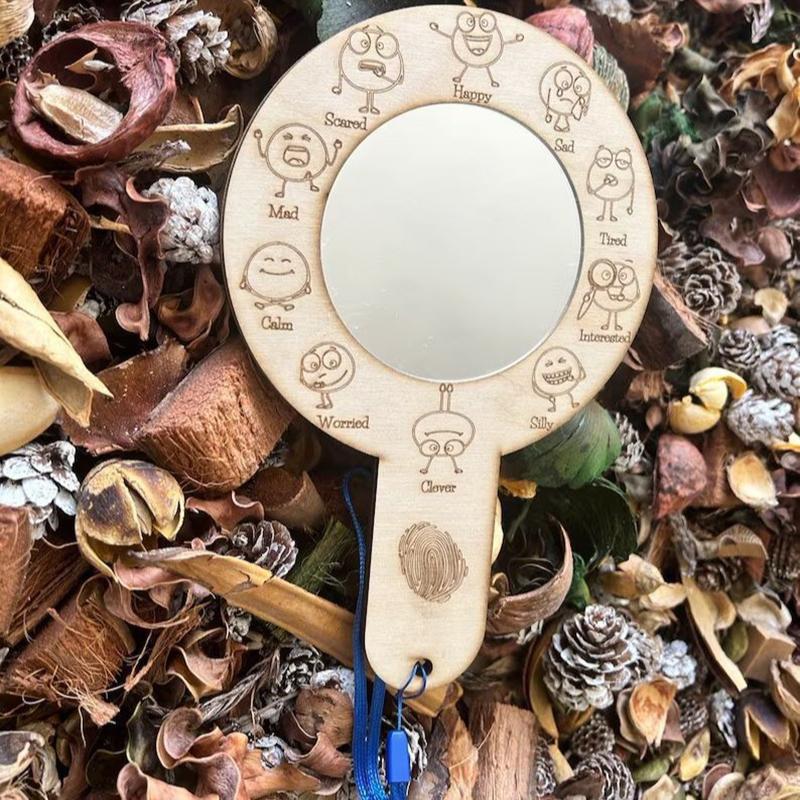 

Зеркало для обучения социальным эмоциям Креативность Зеркало для регуляции эмоций у детей Деревянные поделки