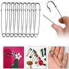 20pcs Metal Large Safety Pins Brooch Base Hook for For DIY Lock Jewelry Blankets Clothes Craft Making Accessory Supply Materials