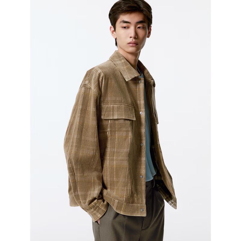 GXG Men's Retro Plaid Corduroy Jacket