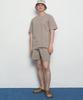 THE-ABON Mw143 Linen Slit Setup Pants Charcoal