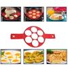 Silicone Pancake Maker Mold Non Stick Egg Ring Cooking Tool Flip Cooker for Breakfast Omelet Reusable Heat Resistant Baking Mold