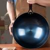 Traditional Blue-Baked Cast Iron Wok Set