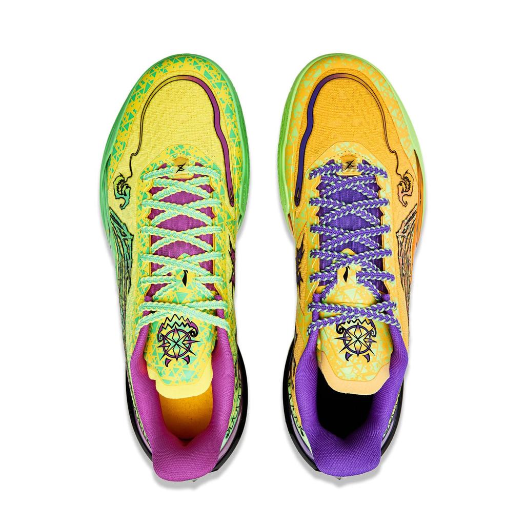 Li Ning Liren 5 V2 Low Top Basketball Shoes Unisex Yellow Green ABAV059-16