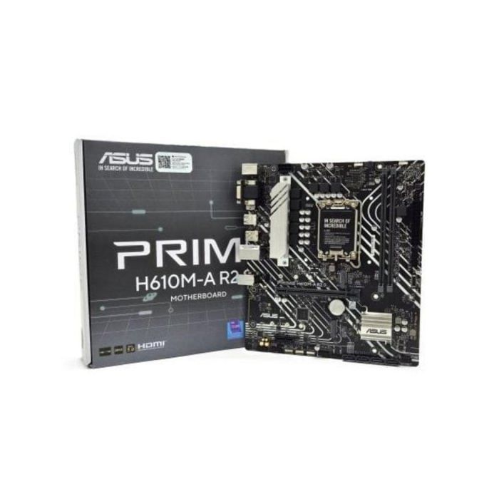 Asus Prime H610M-A R2.0 Motherboard H610 LGA1700 DDR5 micro-ATX PCIe 4.0 Aura Sync