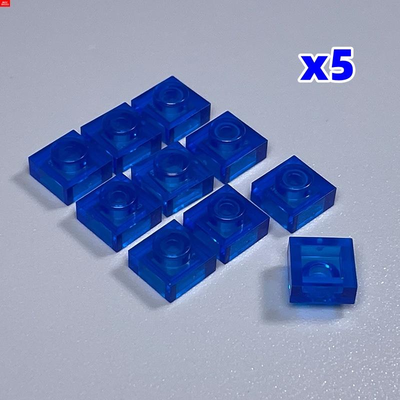Non-Toxic 50Pcs Moc Bricks 3024 Trans White Blue Plate 1X1 Diy Accessories Educational Building Blocks Action Figure Kids Gift