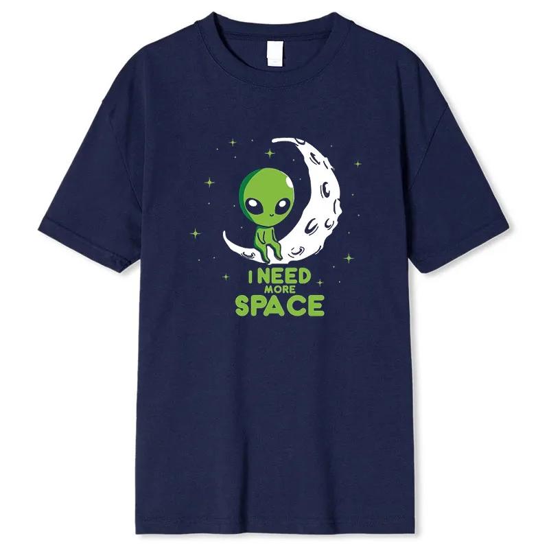 

Мне нужно больше места Зеленый инопланетянин Женские футболки Уличные топы Харадзюку Повседневные дышащие с коротким рукавом На все случаи жизни Мягкая женская одежда XXXL