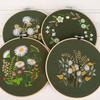 Green Chrysanthemum Dandelion Green Daisy Wreath Diy Handmade Embroidery Material Pack Cotton Cloth