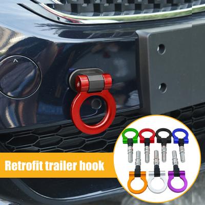 Car Tow Hook Sturdy Wear-resistant JP/EU Plug Front Bumper Auto Trailer Ring Hook Car Supply