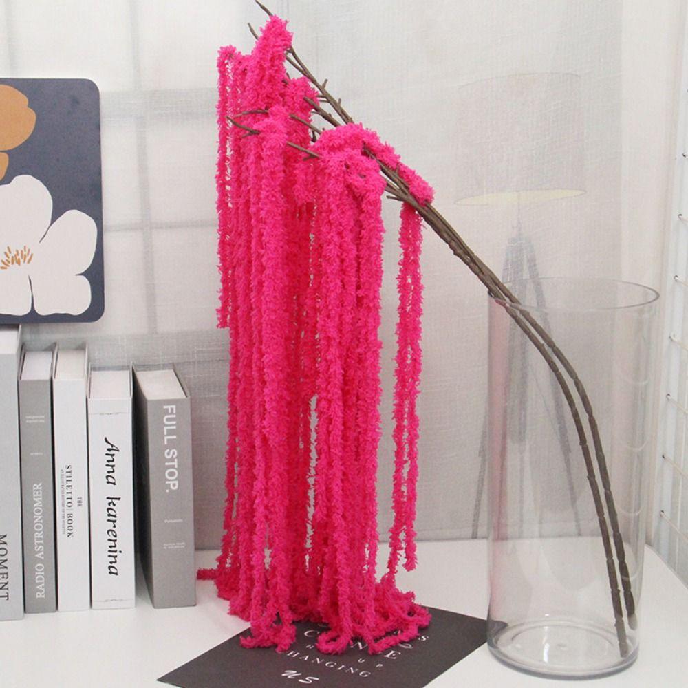 Multicolor Amaranthus Artificial Hanging Plant Yarn Ornament Hanging Long Tassel Flower Accessories Photo Props