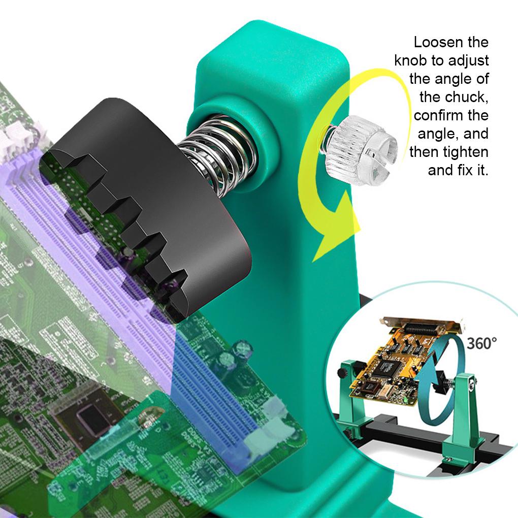 Circuit Board Holder Stable Adjustable PCB Welding Bracket Auxiliary Clamp Repair Tool Clamping Kit Heavy Duty Base Plate