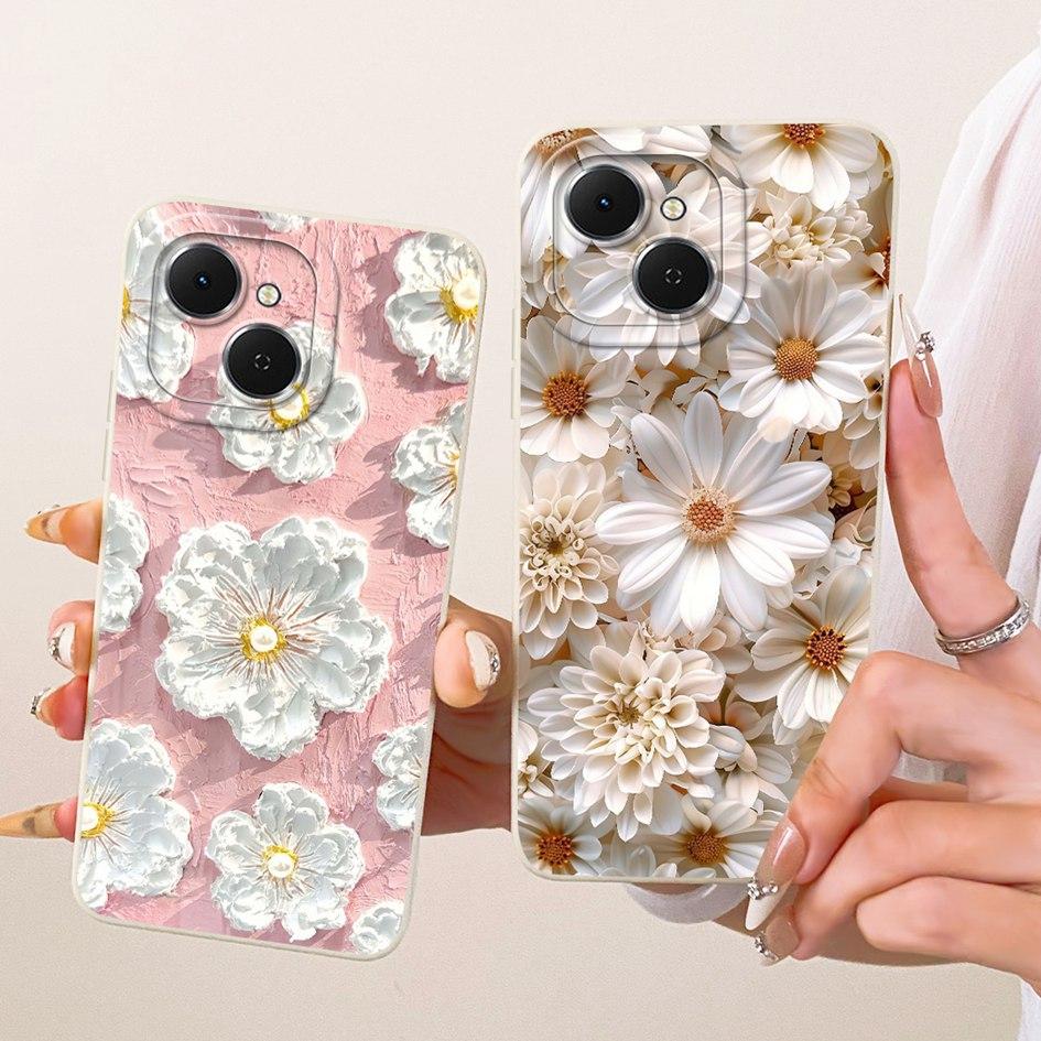 For Tecno Spark 40C Case KM4k Fashion Painted Liquid Silicone Soft TPU Shockproof Cover For Tecno Spark40C Pop 10 Pro Phone Case