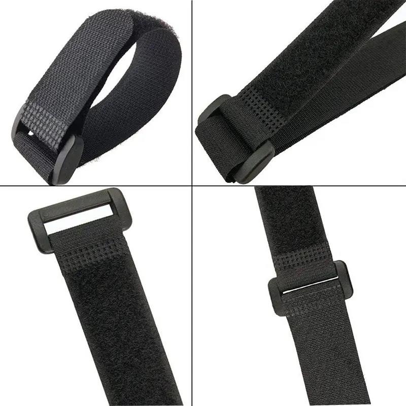 10Pcs Reusable Hook and Loop Cinch Straps Nylon Cable Ties Organizer Adjustable Fastener Securing Cable Straps Cord Management