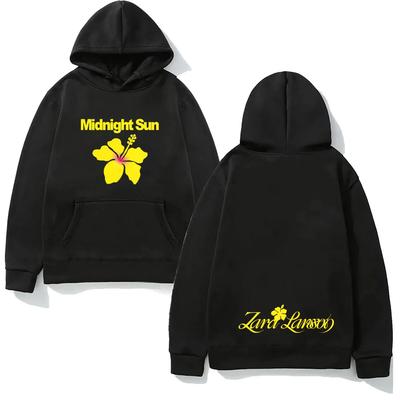 Moletom Sol da Meia-Noite Zara Larsson Com Bolso Lã Moletom Confortável Manga Roupas Góticas Moletom Vintage Pulôveres