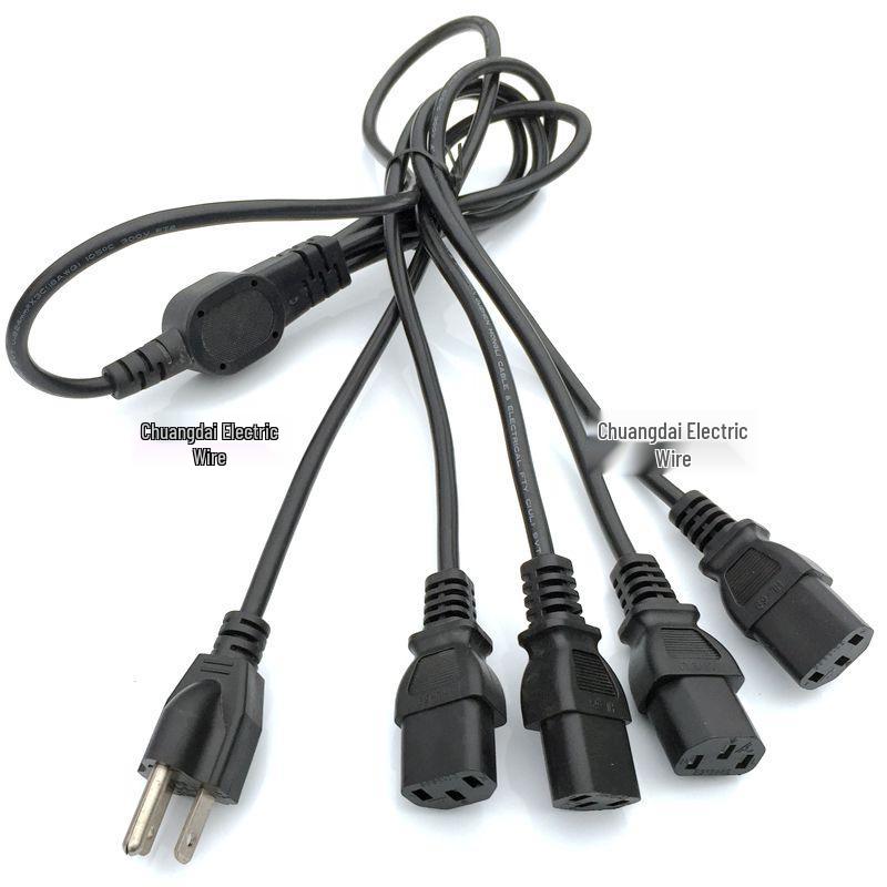 Custom One-to-Two/Three/Four C13 Power Cord - US/European/UK/Australian Standard