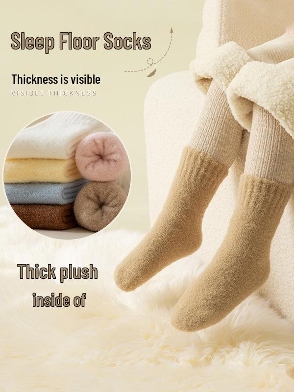 Cozy Fleece-Lined Winter Children's Over-the-Knee Socks - Thick, Warm, Anti-Pilling Candy Color