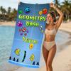 Customizable Personalized Beach Towels Geometry Dash Themed designs.Suitable for the Beach, Yoga, Sports;ideal As Beach Accessories