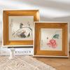 Vintage Square Chinese Style Photo & Calligraphy Frame: Creative Retro Tabletop or Wall Decoration
