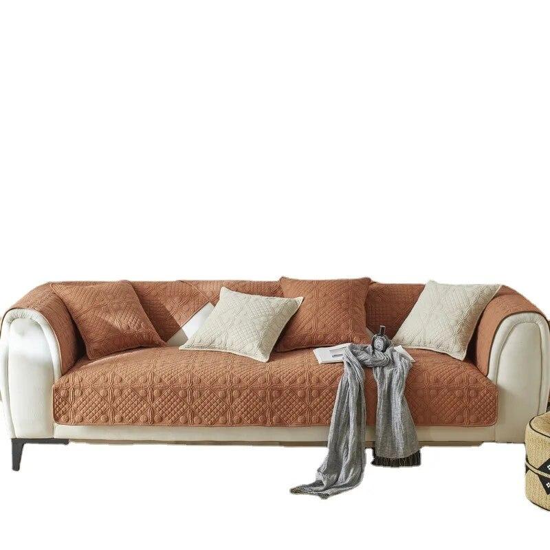 Non-slip Cover Towel Sofa Cover Cushion Cushion Cover Cloth for All Seasons Living Room Washed Cotton Sofa Cushion Cushion
