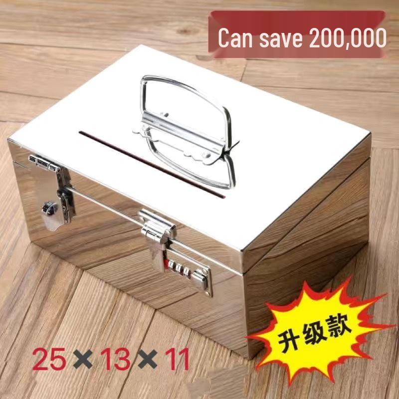 Extra Thick 304 Stainless Steel Password Money Bank Safe