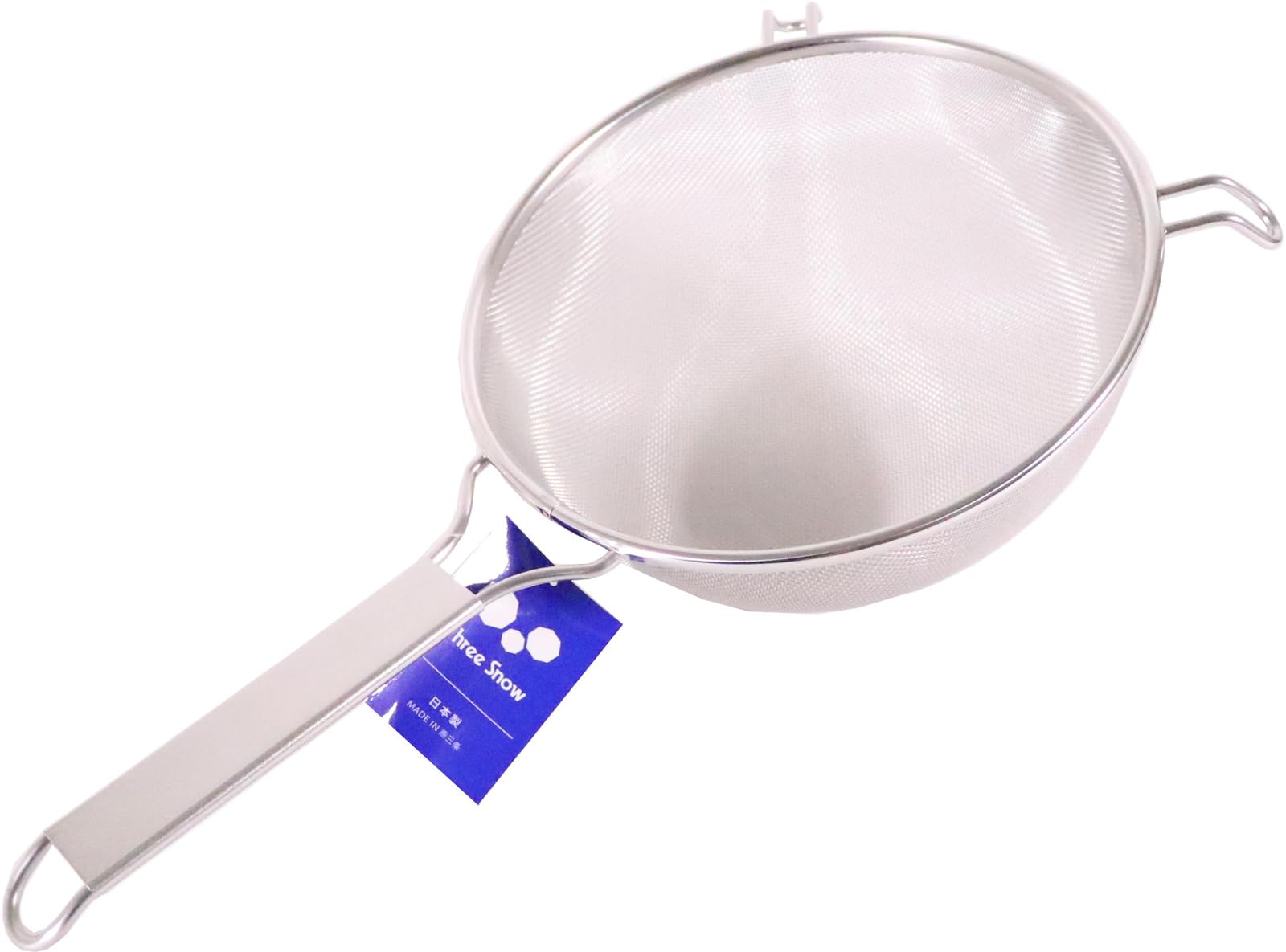 

Three Snow Pro Strainer 25cm Stainless Steel with Handle Colander Drainer Commercial Made in Japan Three Snow Shinetsu Works 10008 18-8 Tsubame-Sanjo