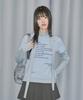ODDSTUDIO Layered Striped Scarf Set Long Sleeve - Sky Blue