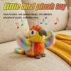 Little Bird Series Internet Celebrity Plush Doll With Singing Recording Wings Fluttering  Cute Toy For Kids