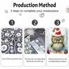 Frameless Pearl Painting Kit Festive Owl Aesthetic Wall Art DIY Sparkling Bead Canvas Room Decor Creative Craft