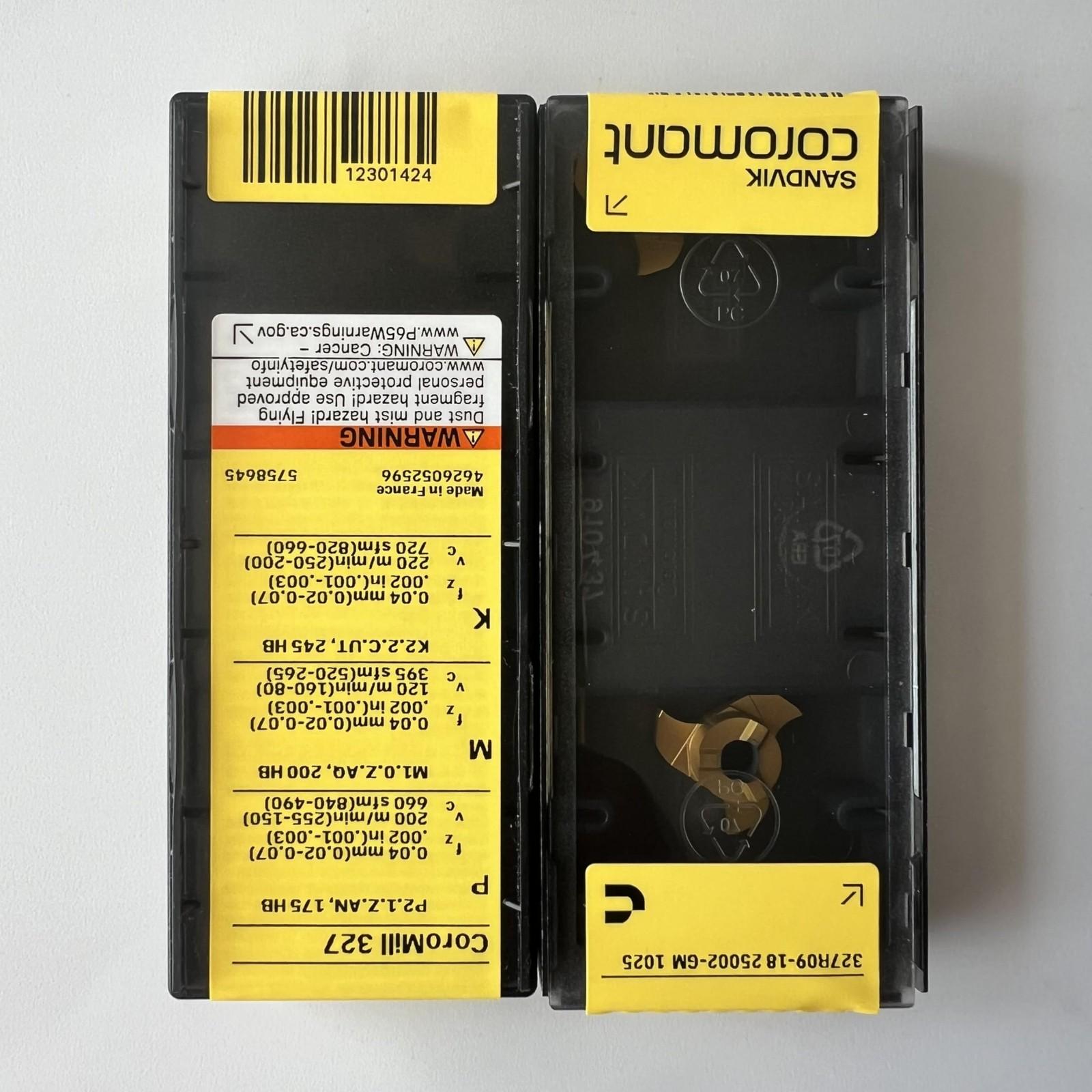 

SANDVIK / 327R09-1825002-GM 1025 / Original Swedish hard alloy blade 2 Pcs