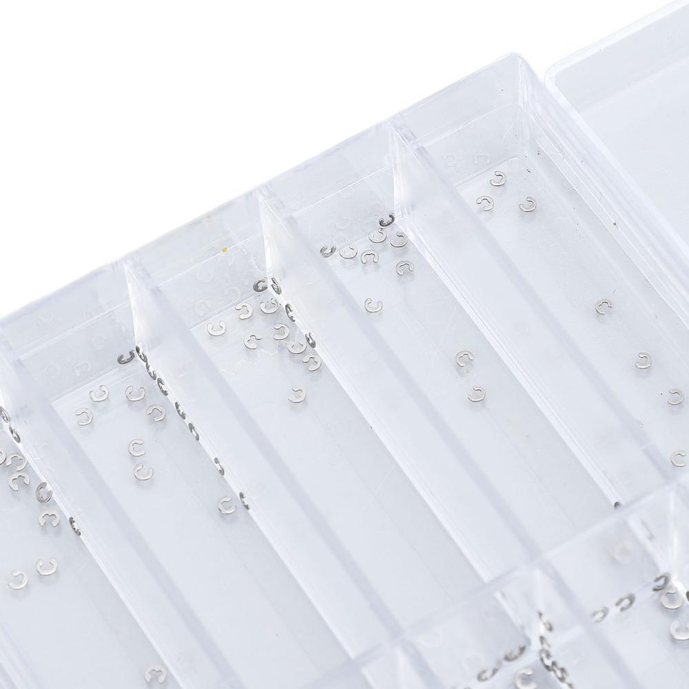 200pcs Stainless Steel Watch Pusher Button Metal Material Circlip Watchmaker Repair