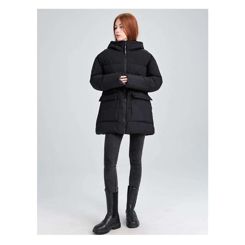 

Новая хлопковая одежда с подкладкой, универсальная хлопковая куртка с капюшоном, приталенное пальто средней длины XXL