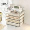Modular Drawer System Paper Organizer Letter Tray, Acrylic Stackable Desk File Organizer, Clear Information Sorting Container Holder Sorter