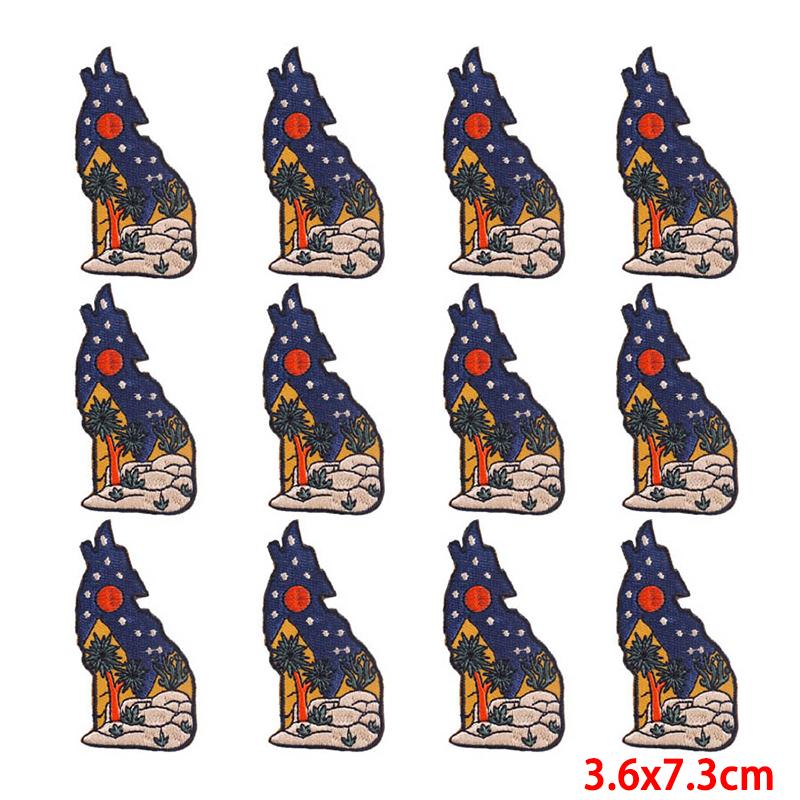 10 teile/los Großhandel Stickerei Patch Eisen Auf Patches Für Kleidung Patches Auf Kleidung Jacken Dekor Applikation Nähen Liefert