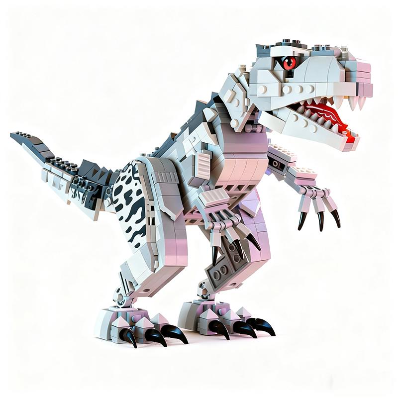 Bloques de Construcción de Dinosaurios Prehistóricos Set de Construcción de Animales Modelo T Rex Juguetes Educativos STEM Regalo de Navidad para Niños Niños