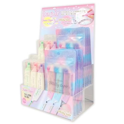 Epoch Chemical Highlighter Pen Milky Taper Sweet Taper Twin Small Display Set & 2-Color 839-15600