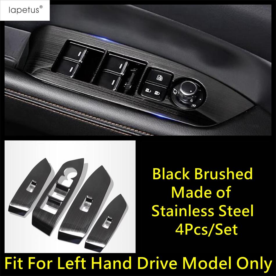 Car Window Glass Lift / Gear Shift Panel / Water Cup Frame Cover Trim Stainless Steel Accessories For Mazda CX-5 CX5 2017 - 2024