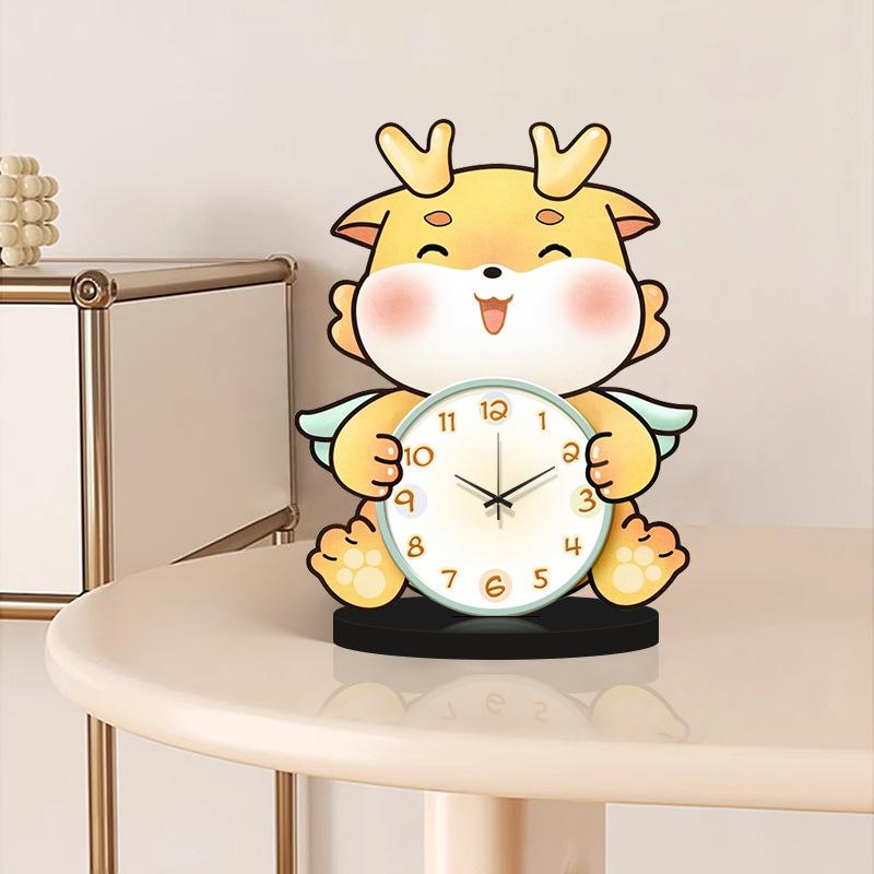 Longbao Small Ornaments Light Luxury Home TV Cabinet Decoration Living Room Modern Office High End Pendulum Clock Watch